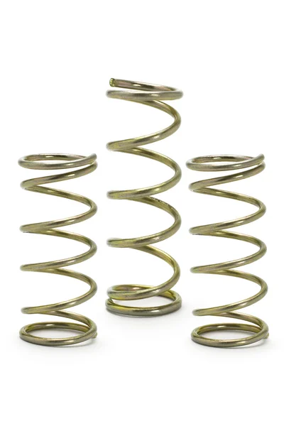 Three metal spring coils — Stock Photo, Image