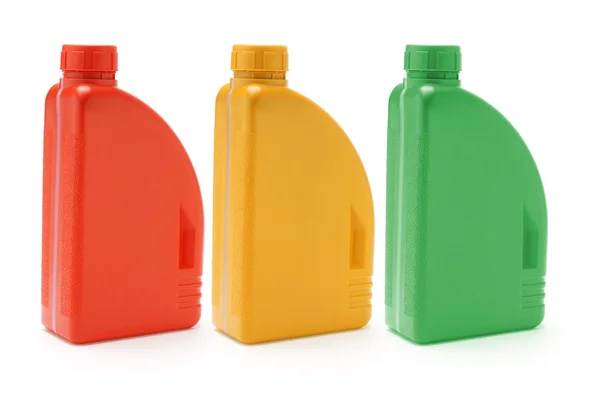Motor oil containers — Stock Photo, Image