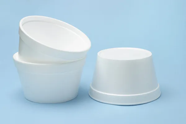 Styrofoam skålar — Stockfoto