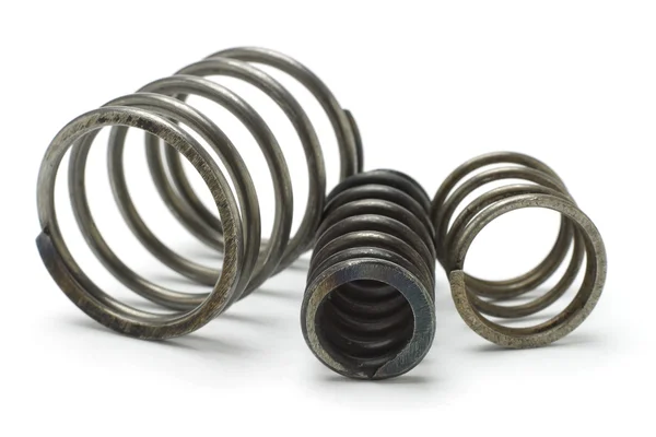 Three metal springs — Stock Photo, Image