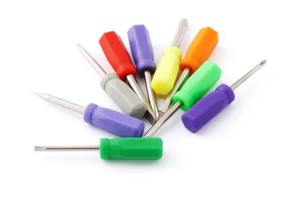 Mini chaves de parafuso multicolor — Fotografia de Stock
