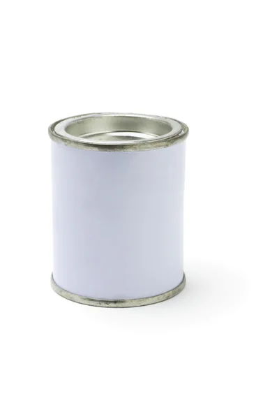 白のブリキ缶 — ストック写真