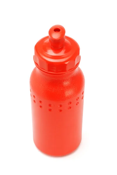 Recipiente de água de plástico vermelho — Fotografia de Stock
