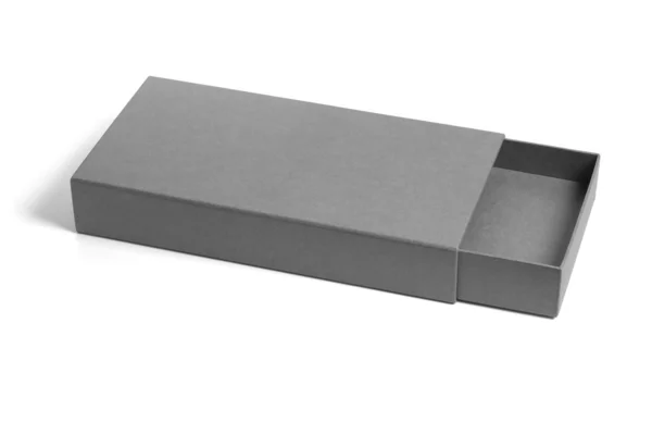 Прямоугольная плоская коробка подарков — стоковое фото
