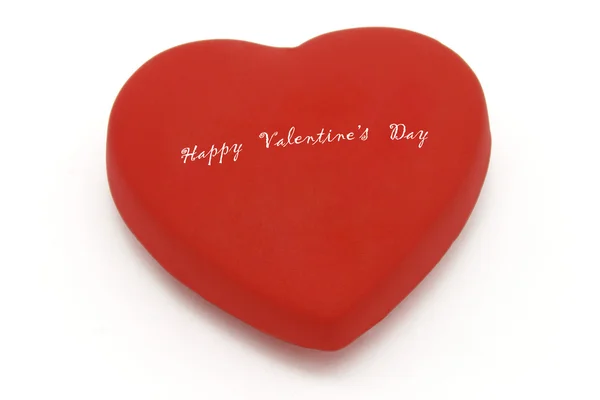 Happy Valentine's day on heart symbol — Stock Photo, Image