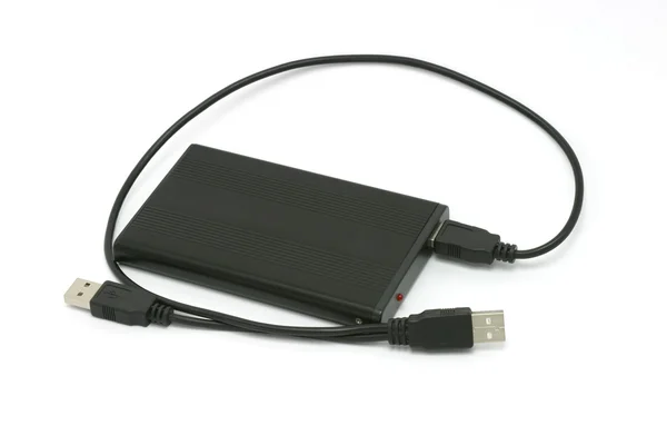 Unidade de disco rígido HDD externo portátil — Fotografia de Stock