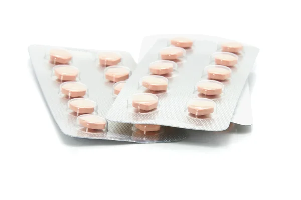 Blister packs of anti cardiovascular disease medication — Stock Photo, Image