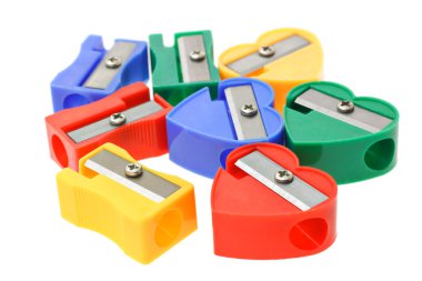 Multicolors pencil sharpeners clipart