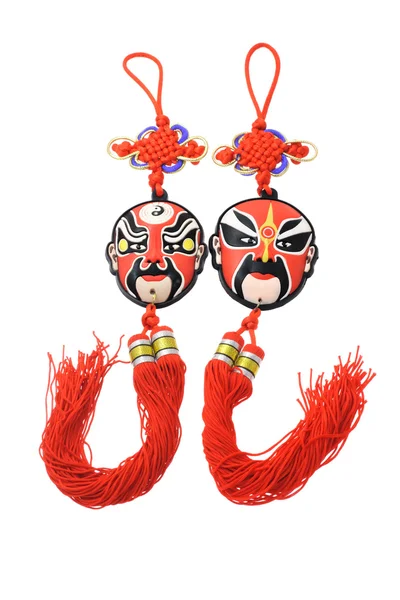 Máscara de ópera chinesa ornamentos — Fotografia de Stock