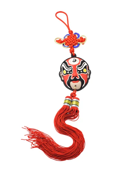 Kleurrijke chinese opera masker ornament — Stockfoto