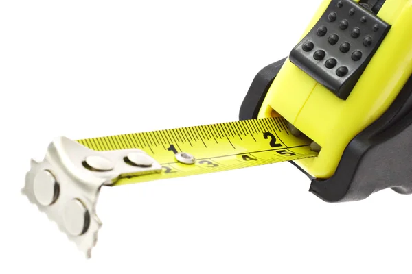 Close up of extended measuring tape — Stock Photo, Image
