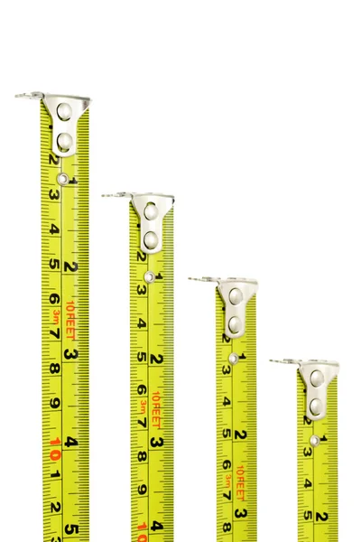 Measuring tapes with magnetic heads — Stock Photo, Image