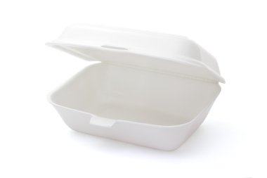 Empty styrofoam meal box clipart