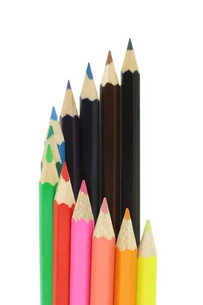 Creioane colorate — Fotografie, imagine de stoc