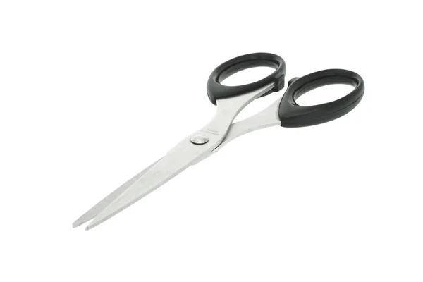 Scissors with black handles — Stock Photo, Image