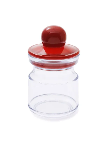 Mini transparent jar — Stock Photo, Image