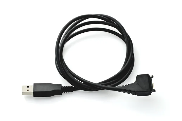 Kabel USB do telefonu komórkowego — Zdjęcie stockowe