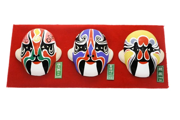 中国北京オペラのマスク装飾品 — ストック写真