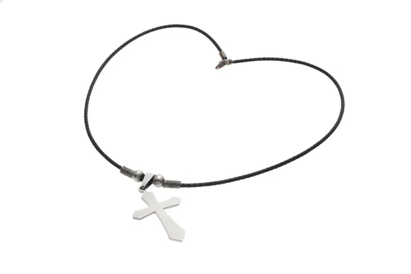 Necklace with crucifix — Stock Photo, Image