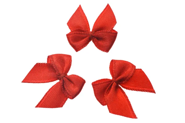 Red decorative bows — Stock Photo, Image