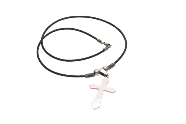 Halskette mit Kruzifix — Stockfoto