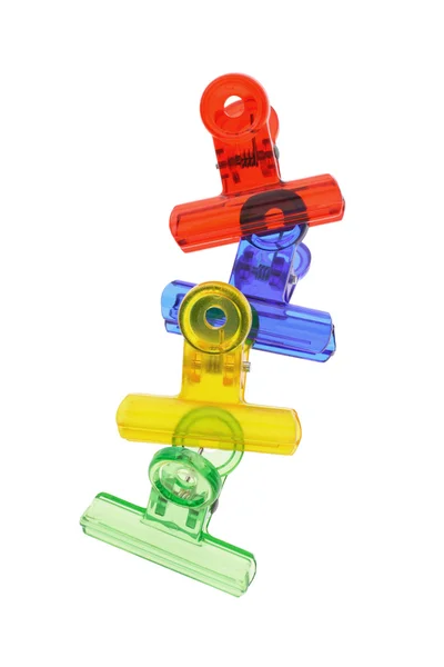 Pinzas plásticas coloridas —  Fotos de Stock