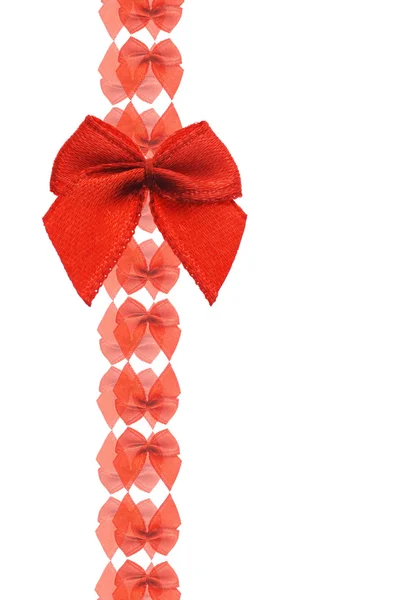 装飾的なミニ赤の弓 — ストック写真