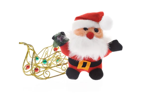 Papai Noel e trenó — Fotografia de Stock
