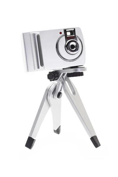 Digitální fotoaparát pro děti na stativ — Stock fotografie