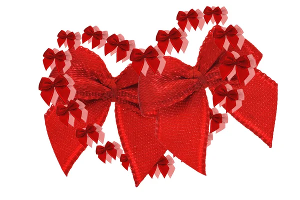 Red decorative bows — Stock Photo, Image