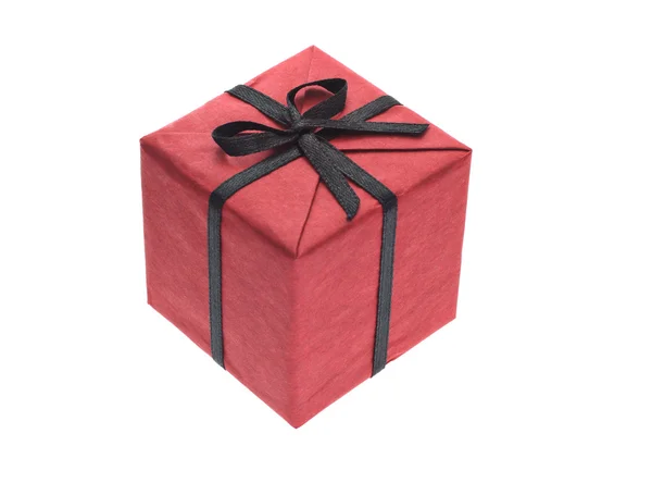 Scatola regalo rossa — Foto Stock