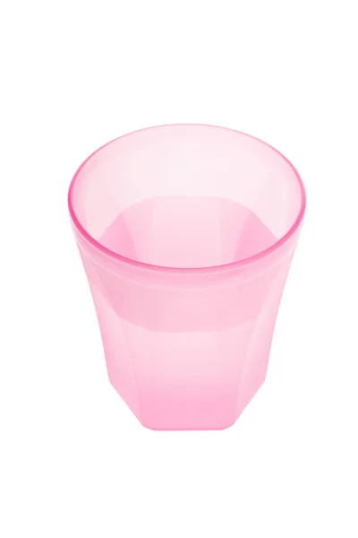 Plastic cup filled with water — Stock Photo, Image