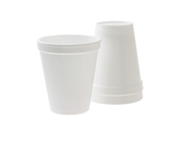 Disposable styrofoam cups clipart