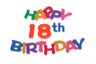 Happy 18th Birthday clipart