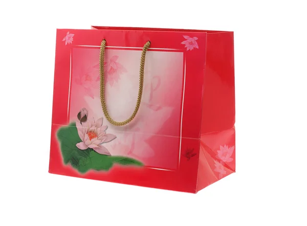Sacchetto regalo floreale cinese — Foto Stock