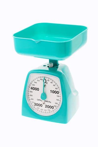 Plastic kitchen scale — Stock Photo, Image