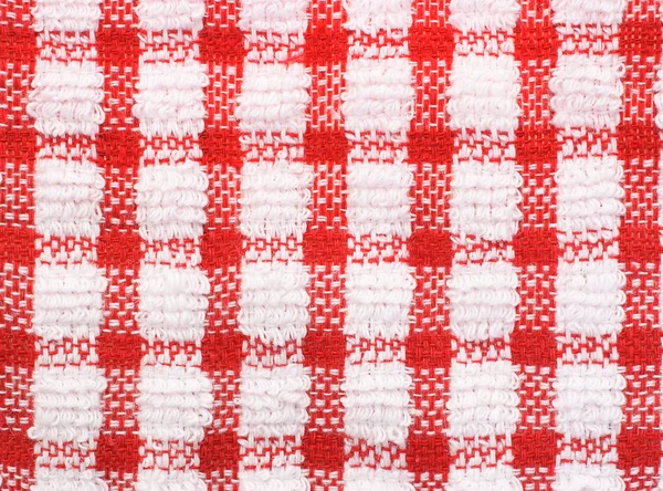 Textura padrão verificado de toalha de mesa — Fotografia de Stock