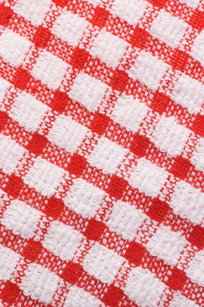 Textura de superfície de gingham vermelho e branco — Fotografia de Stock