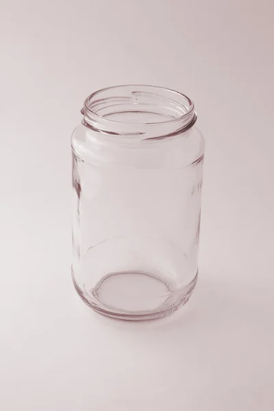 Leere Glasbehälter — Stockfoto