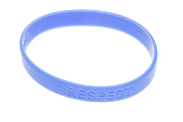 Blue color wrist band — Stock Photo, Image