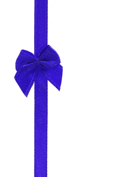装飾的な青いボー リボン — ストック写真