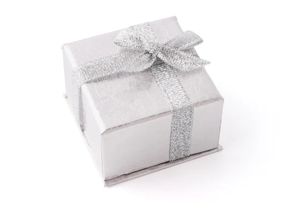Silver jewelry box — Stock Photo, Image