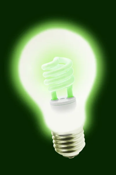 Nuova tecnologia lampadina elettrica a risparmio energetico — Foto Stock