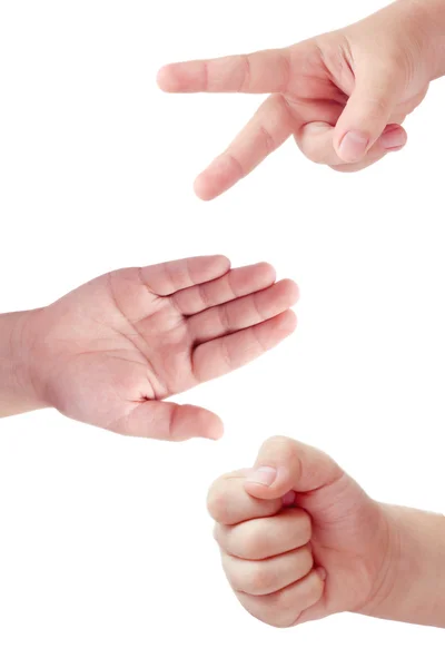Rock, paper and scissors game — Stock Photo, Image