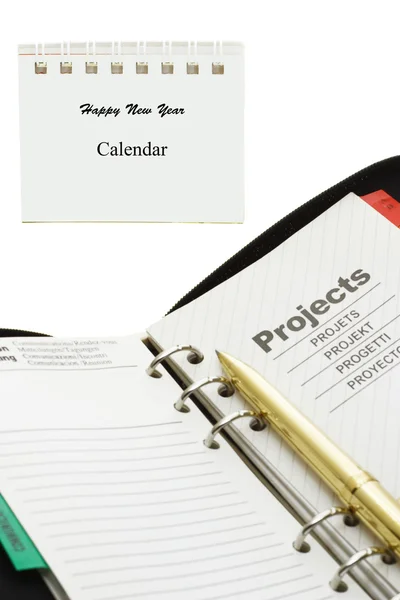 Project planning for new year — Stock Photo, Image