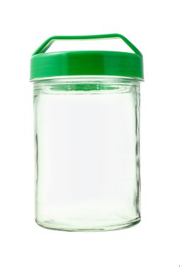 Empty glass jar clipart