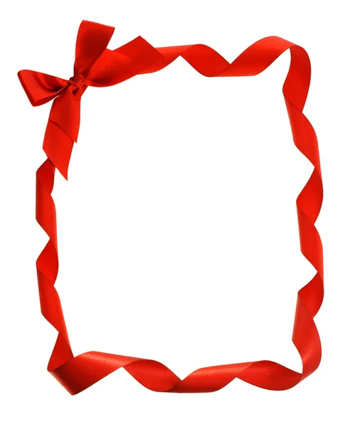 Bow ribbons border and copy space — Stock Photo, Image