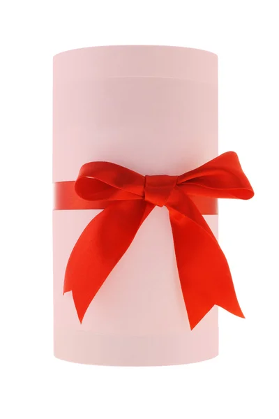 Silindir şeklinde hediye kutusu — Stok fotoğraf