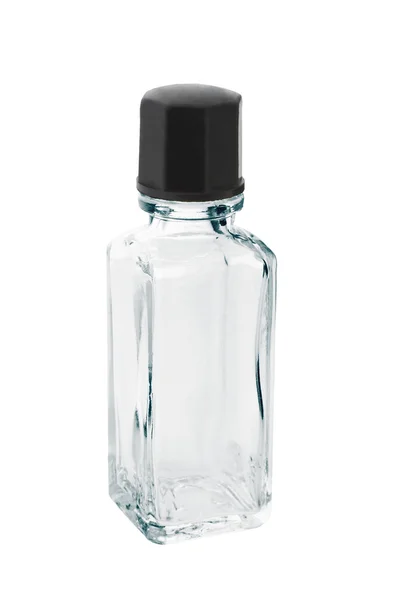 Mini prázdné skleněná láhev — Stock fotografie