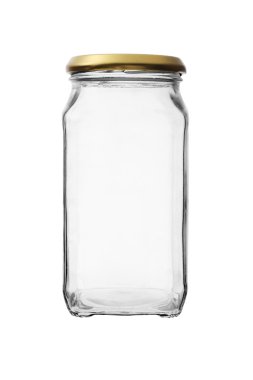 Empty glass jar clipart